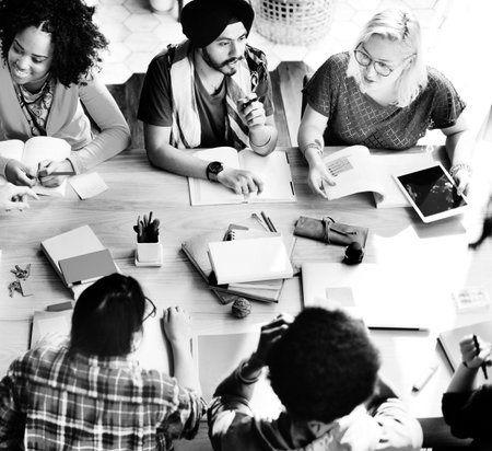 Diverse Architect People Group Working Concept