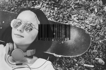Bar Code Item Label Sign Concept