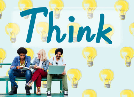 Think Thinking Thoughful Inspiration Attractive Concept