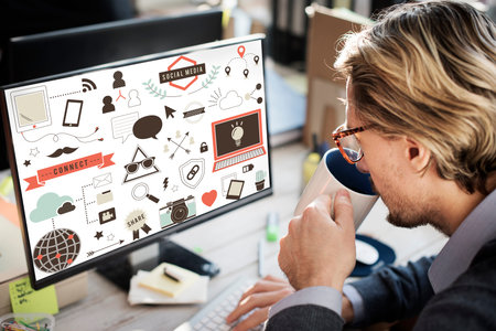 Social Media Networking Internet Technology Concept
