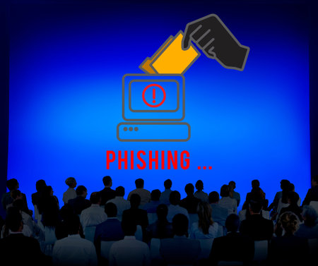 Cyber Attack Crime Fraud Phishing Hacker Security System Concept