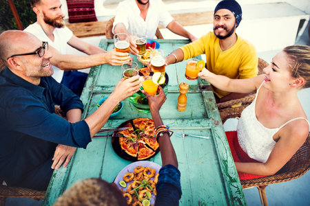 Party Happy Friends Drinks Fun Concept