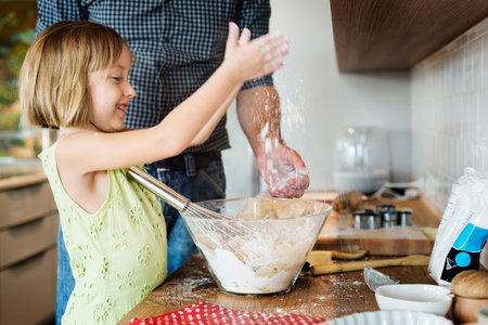 Cooking Kids Cookies Baking Preaparation Concept