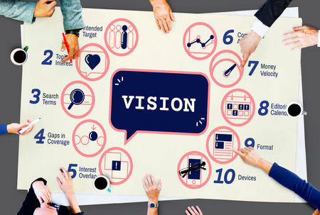 Business Analytics Strategy Methods Tactics Graphic Concept