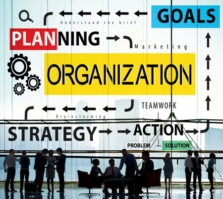 Organization Management Structure Corporate Team Concept