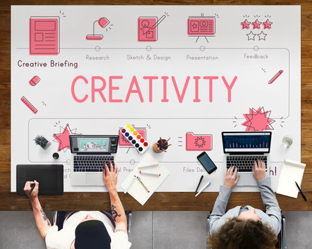 Design Development Visualize Creativity Concept