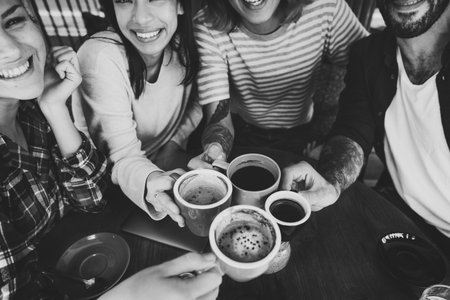 Camping Coffee Break Togetherness Friendship Concept