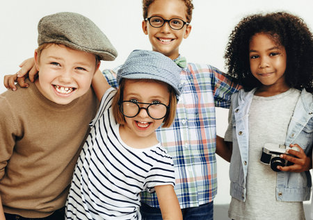 Children Friendship Togetherness Playful Happiness Concept