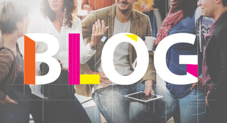 Blog Connecting Content Homepage Information Concept