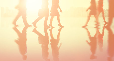 Business People Commuter Corporate Cityscape Pedestrian Concept