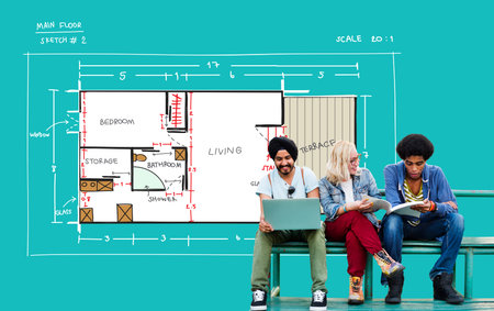 Blueprint Architecture Interior Design Structure Development Concept