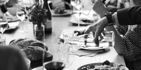 Business People Lunch Celebration Together Corporate Concept