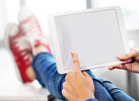 Mockup Copyspace Hands Digital Tablet Concept