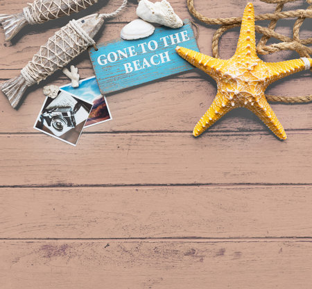 Gone to the Beach Summer Holiday Vacation Memories Concept