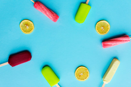 Popsicle Flavored Ice Frozen Dessert Sweeten Tasty Concept