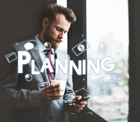 Corporate Management Strategy Solution Branding Concept