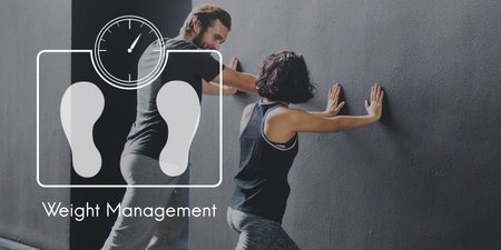 Weight Management Exercise Fitness Healthcare Concept