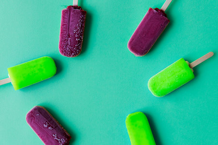 Ice Cream Juicy Fruity Sweet Summer Frozen Concept