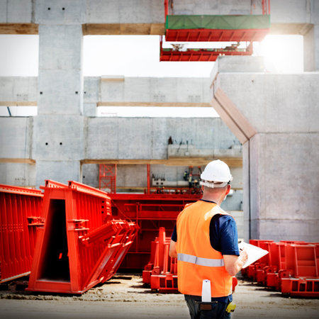 Construction Worker Planning Contractor Developer Concept
