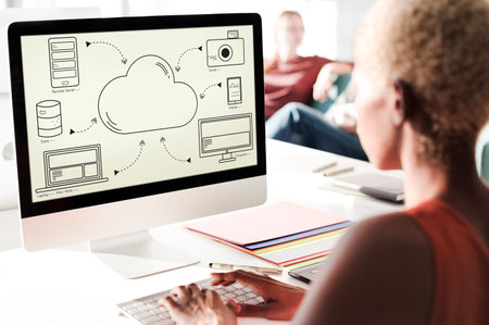 Cloud Transfer Data Connection Network Concept