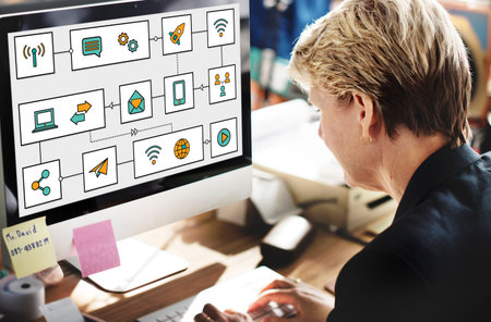 Connection Wireless Online Transmission Transfer Concept