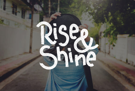 Rise Shine Development Improvement Success Concept