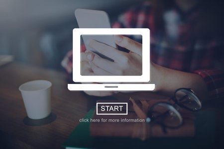 Computer Laptop Online Technology Concept