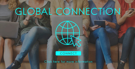 Global Network Connection Technology Concept