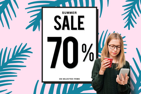 Sale Discount Shopping Shopaholics Promotion Concept