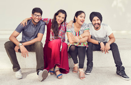 Indian Ethnicity Middle Eastern Asian Community Concept