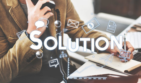 Corporate Management Strategy Solution Branding Concept