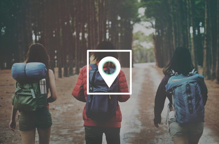 Location Global Positioning System Navigation Trip Concept