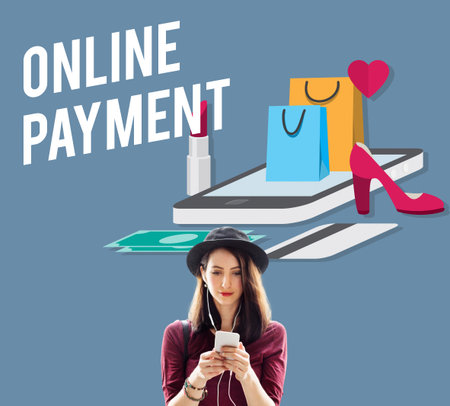 Shopping Online Shopaholics E-Commerce E-Shopping Concept