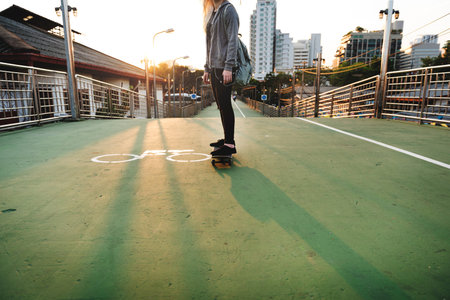 Skateboard Extreme Sport Skater Street Recreational Activity Concept
