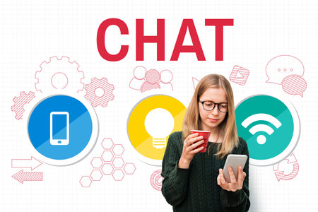 Technology Communication Icons Symbols Concept