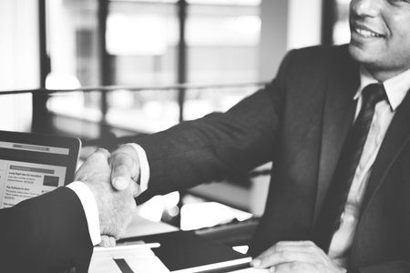 Business Handshake Deal Success Concept