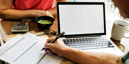 Insurance Application Risk Management Laptop Concept