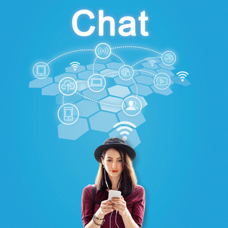 Social Network Internet Connection Technology Concept