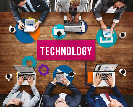 Business Technology Advanced Graphics Concept