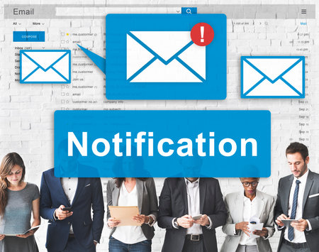Notification Alert Digital Icon Internet Network Concept