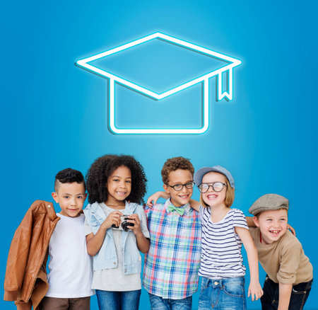 Mortar Board Education Success Icon Concept