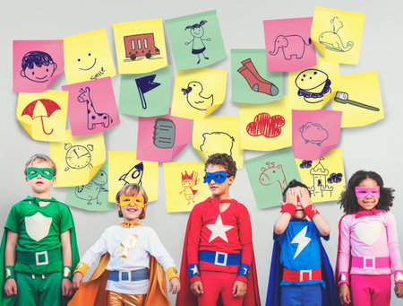 Preschool Art Doodles Creativity Concept