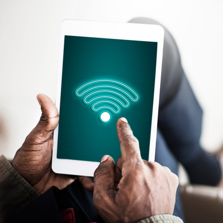 Online Network Wifi COmmunication Icon Concept