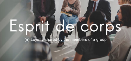Esprit De Corps Group Loyalty People Graphic Concept