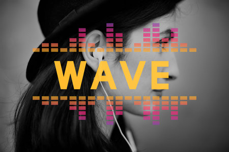 Audio Digital Equalizer Music Tunes Sound Wave Graphic Concept