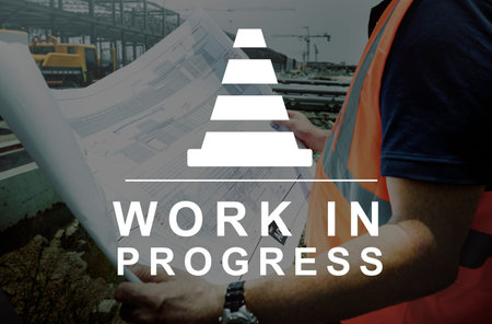 Constuction Hammer Wedge Website Webpage Concept