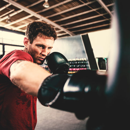 Man Exercise Athletic Boxing Concept