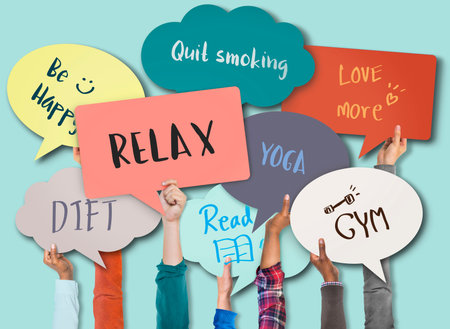 Relax Positivity Mindset Thinking Wellness Concept