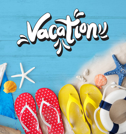 Beach Vocation Enjoy Holidays Summer Concept