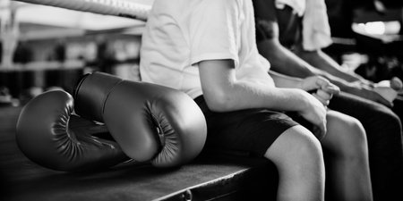 Young Boy Trainer Relaxation Lifestyle Concept